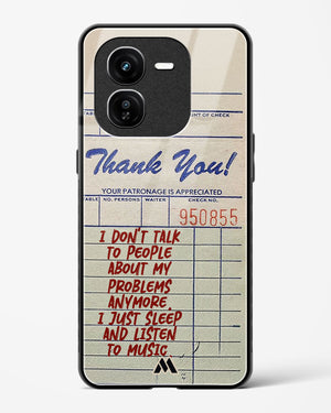 Dont Talk to People Glass Case Phone Cover (Vivo)