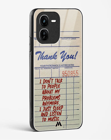 Dont Talk to People Glass Case Phone Cover (Vivo)