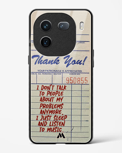 Dont Talk to People Glass Case Phone Cover (Vivo)