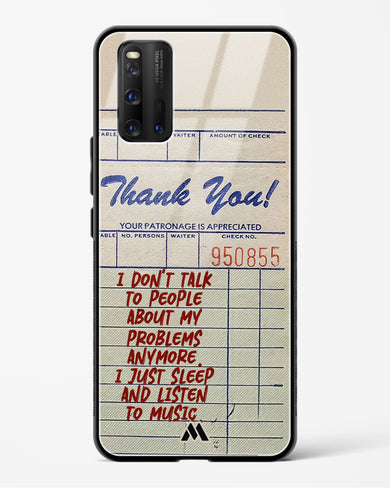 Dont Talk to People Glass Case Phone Cover (Vivo)