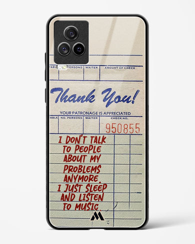 Dont Talk to People Glass Case Phone Cover (Vivo)