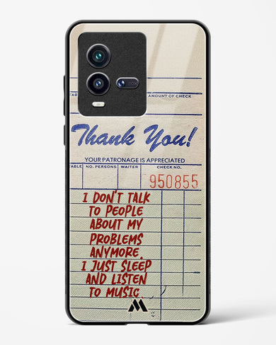 Dont Talk to People Glass Case Phone Cover (Vivo)