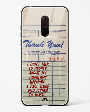 Dont Talk to People Glass Case Phone Cover (Xiaomi)