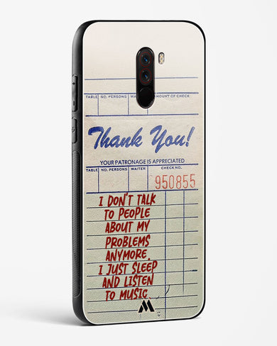 Dont Talk to People Glass Case Phone Cover (Xiaomi)