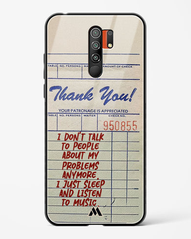 Dont Talk to People Glass Case Phone Cover (Xiaomi)