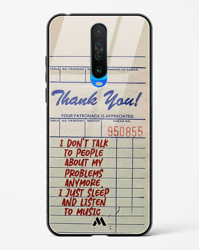 Dont Talk to People Glass Case Phone Cover (Xiaomi)