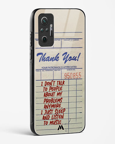 Dont Talk to People Glass Case Phone Cover (Xiaomi)