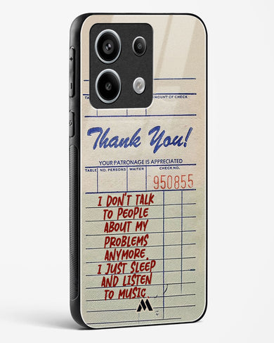 Dont Talk to People Glass Case Phone Cover (Xiaomi)