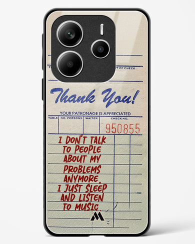 Dont Talk to People Glass Case Phone Cover (Xiaomi)