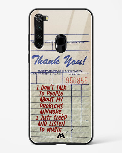 Dont Talk to People Glass Case Phone Cover (Xiaomi)