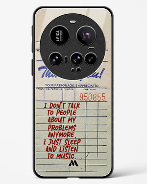 Dont Talk to People Glass Case Phone Cover (Xiaomi)
