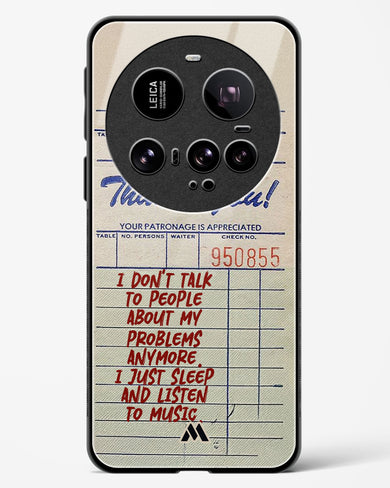 Dont Talk to People Glass Case Phone Cover (Xiaomi)