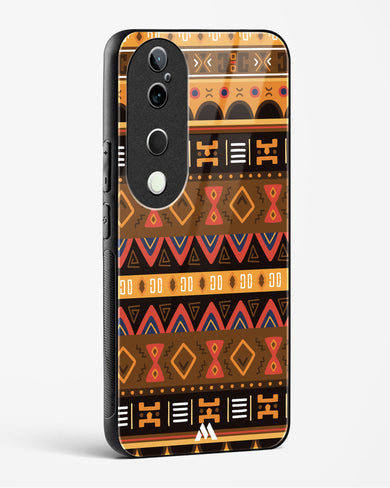 Aztec Array Glass Case Phone Cover (Vivo)