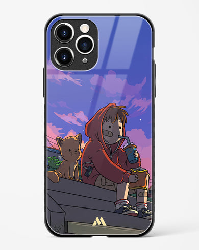 Anime Boy Lo Fi Glass Case Phone Cover (Apple)