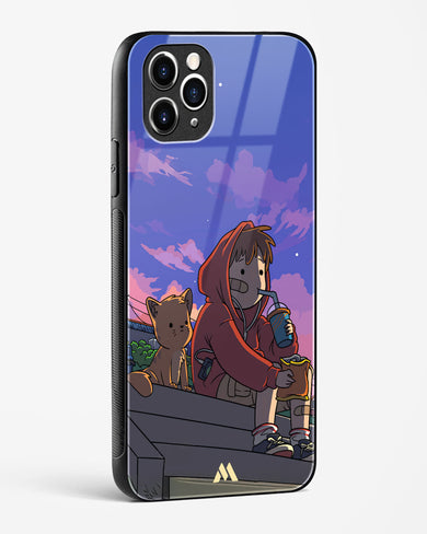 Anime Boy Lo Fi Glass Case Phone Cover (Apple)