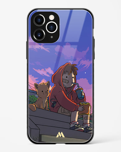 Anime Boy Lo Fi Glass Case Phone Cover (Apple)