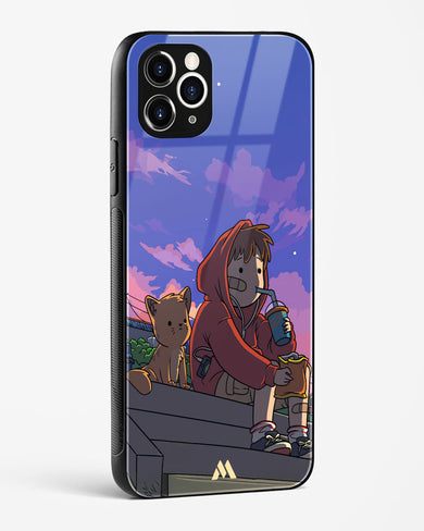 Anime Boy Lo Fi Glass Case Phone Cover (Apple)