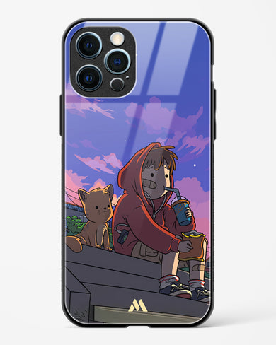 Anime Boy Lo Fi Glass Case Phone Cover (Apple)