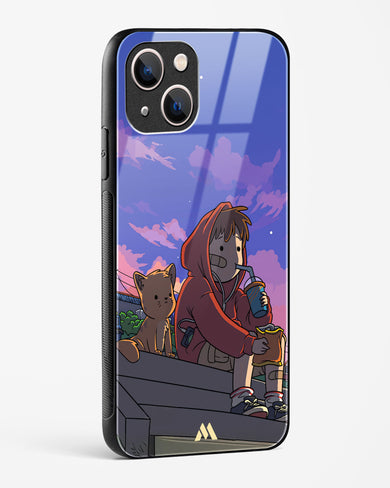 Anime Boy Lo Fi Glass Case Phone Cover (Apple)