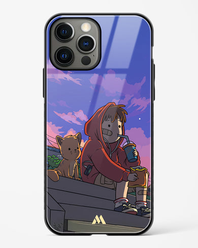 Anime Boy Lo Fi Glass Case Phone Cover (Apple)