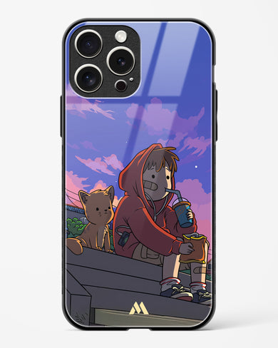 Anime Boy Lo Fi Glass Case Phone Cover (Apple)