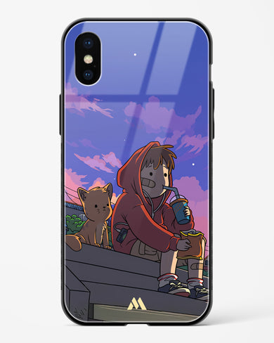 Anime Boy Lo Fi Glass Case Phone Cover (Apple)