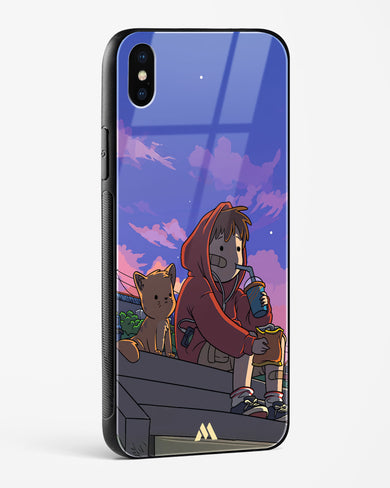 Anime Boy Lo Fi Glass Case Phone Cover (Apple)