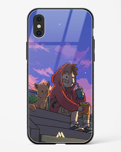 Anime Boy Lo Fi Glass Case Phone Cover (Apple)
