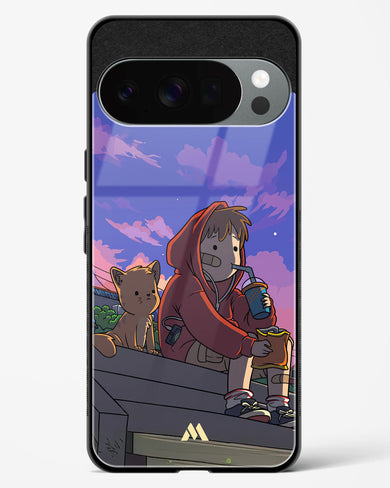 Anime Boy Lo Fi Glass Case Phone Cover (Google)
