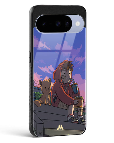 Anime Boy Lo Fi Glass Case Phone Cover (Google)