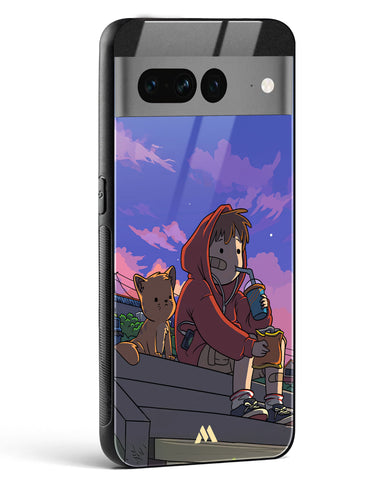 Anime Boy Lo Fi Glass Case Phone Cover (Google)