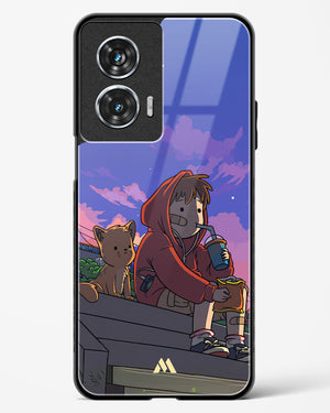 Anime Boy Lo Fi Glass Case Phone Cover (Motorola)