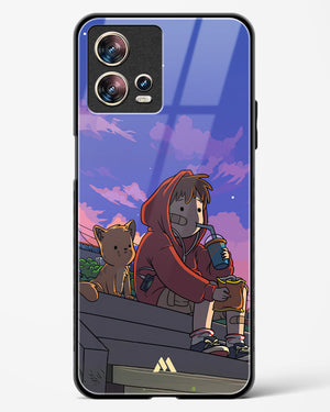 Anime Boy Lo Fi Glass Case Phone Cover (Motorola)