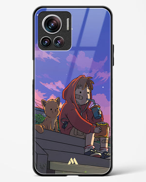 Anime Boy Lo Fi Glass Case Phone Cover (Motorola)