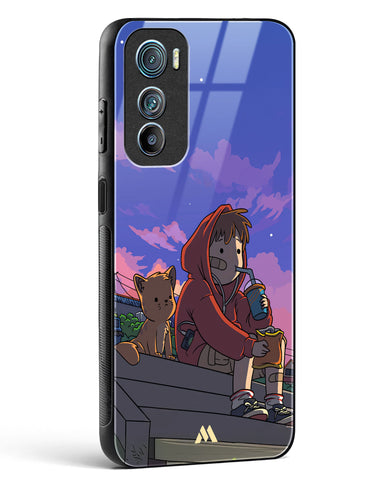 Anime Boy Lo Fi Glass Case Phone Cover (Motorola)