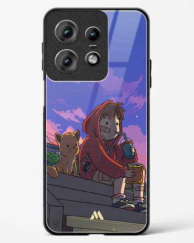 Anime Boy Lo Fi Glass Case Phone Cover (Motorola)