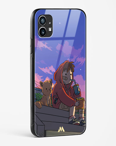 Anime Boy Lo Fi Glass Case Phone Cover (Nothing)