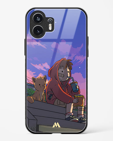 Anime Boy Lo Fi Glass Case Phone Cover (Nothing)