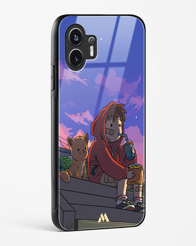 Anime Boy Lo Fi Glass Case Phone Cover (Nothing)