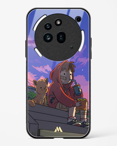 Anime Boy Lo Fi Glass Case Phone Cover (Nothing)