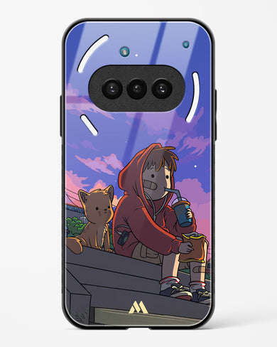 Anime Boy Lo Fi Glass Case Phone Cover (Nothing)