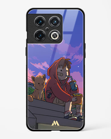 Anime Boy Lo Fi Glass Case Phone Cover (OnePlus)