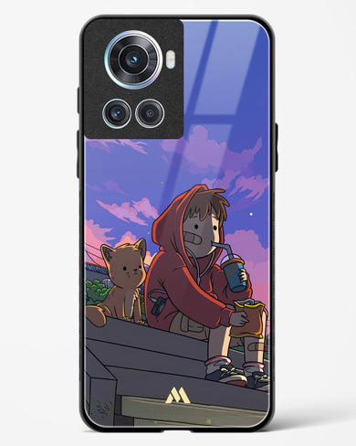 Anime Boy Lo Fi Glass Case Phone Cover (OnePlus)