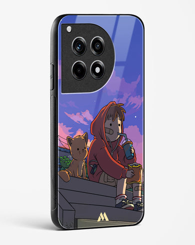 Anime Boy Lo Fi Glass Case Phone Cover (OnePlus)