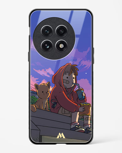 Anime Boy Lo Fi Glass Case Phone Cover (OnePlus)