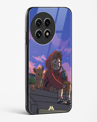 Anime Boy Lo Fi Glass Case Phone Cover (OnePlus)