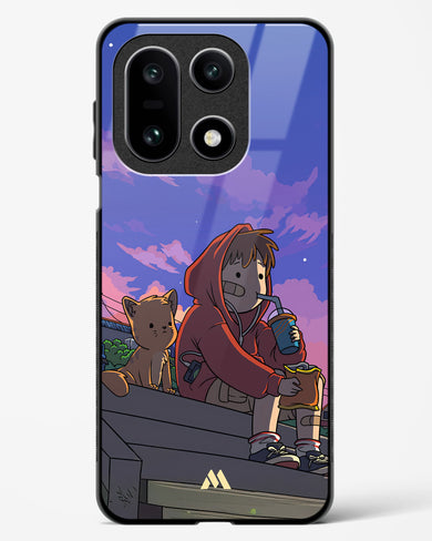 Anime Boy Lo Fi Glass Case Phone Cover (OnePlus)
