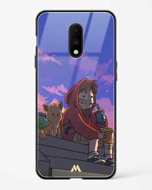 Anime Boy Lo Fi Glass Case Phone Cover (OnePlus)