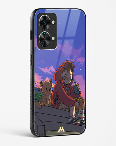 Anime Boy Lo Fi Glass Case Phone Cover (OnePlus)