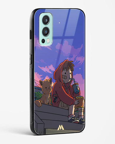 Anime Boy Lo Fi Glass Case Phone Cover (OnePlus)